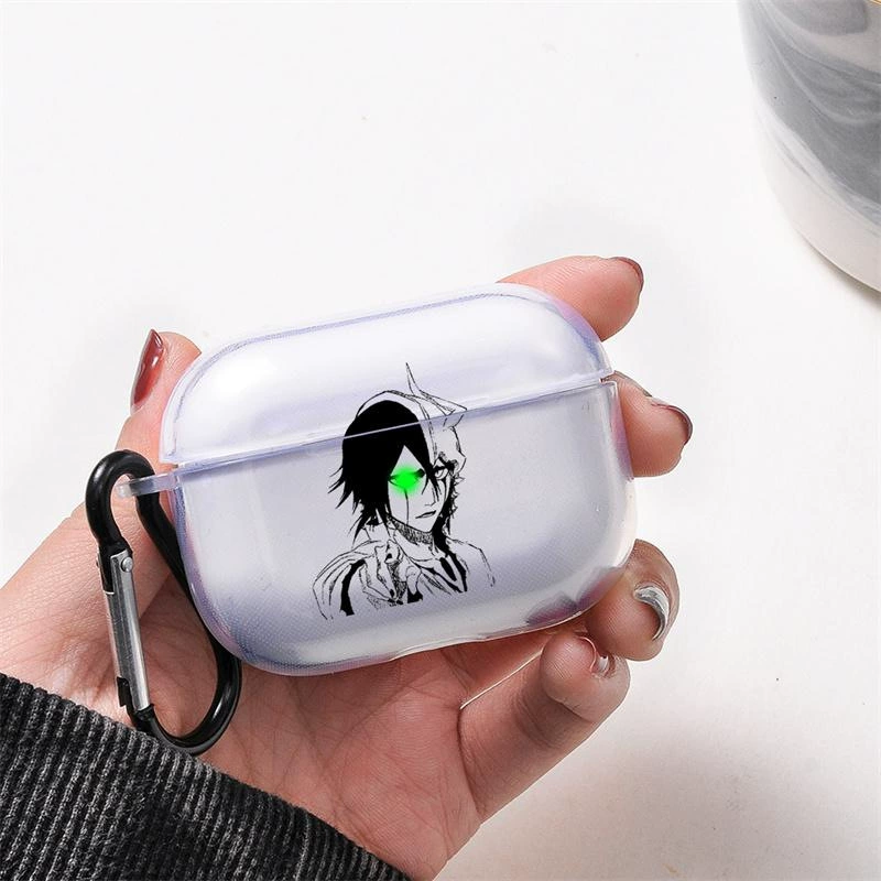 Защитный чехол (Apple) для AirPods — прозрачный чехол с карабином, совместим с AirPods 1/2/3 и Pro