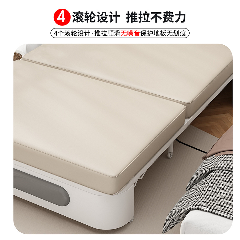 L$H Sofa Bed, Foldable Two-in-One, Small Home Size, Living Room Home Use, Pull-Out Single or Double Bed, Multi-functional Extendable Pull-Out Bed