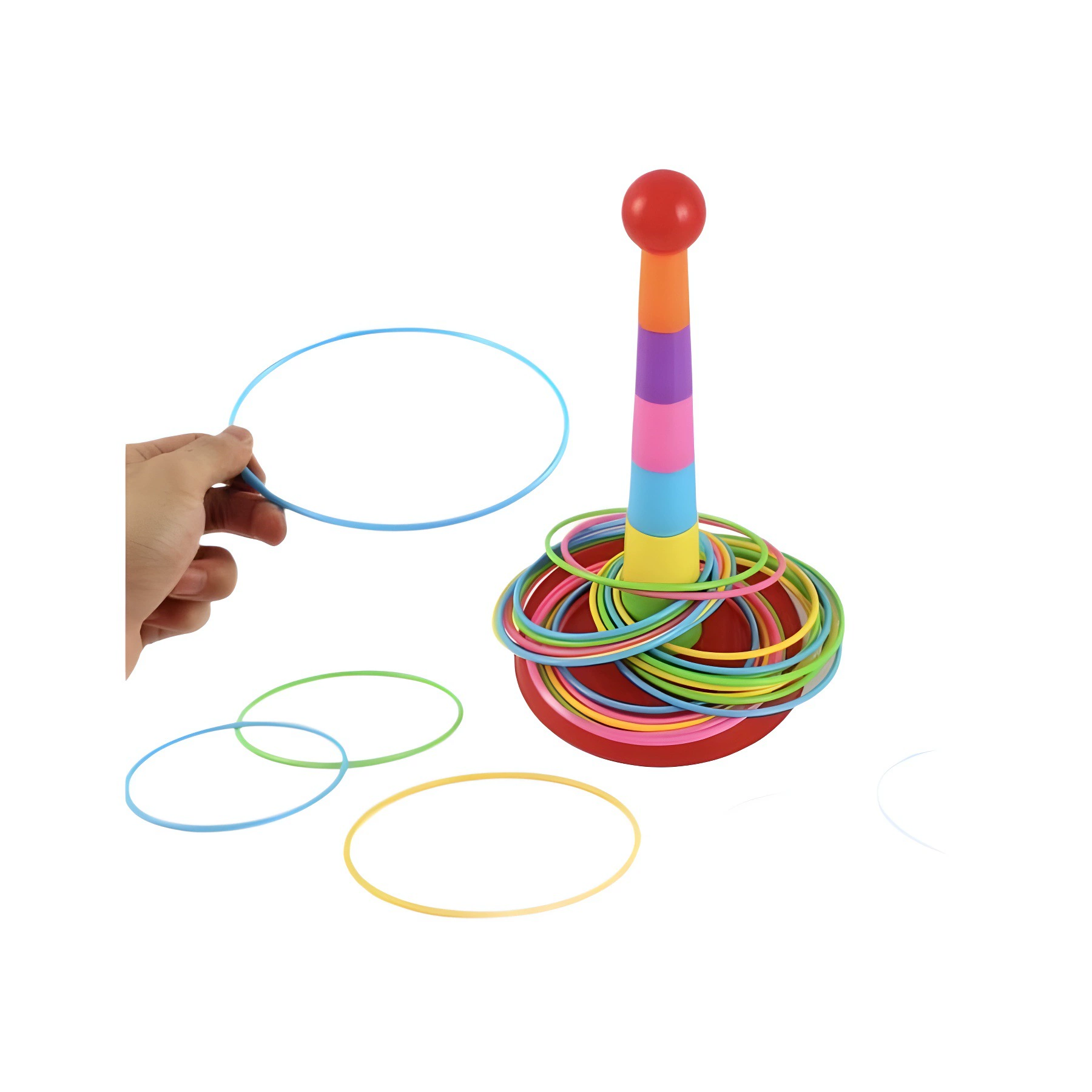  Rings, interactive toy, Jenga for kindergarten, for children and parents