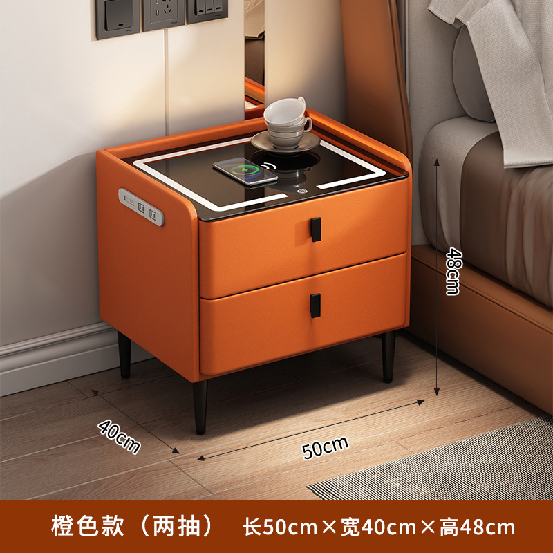 빛 + 무선 충전 + 플러그 인 USB로 주황색 2 개 그리기