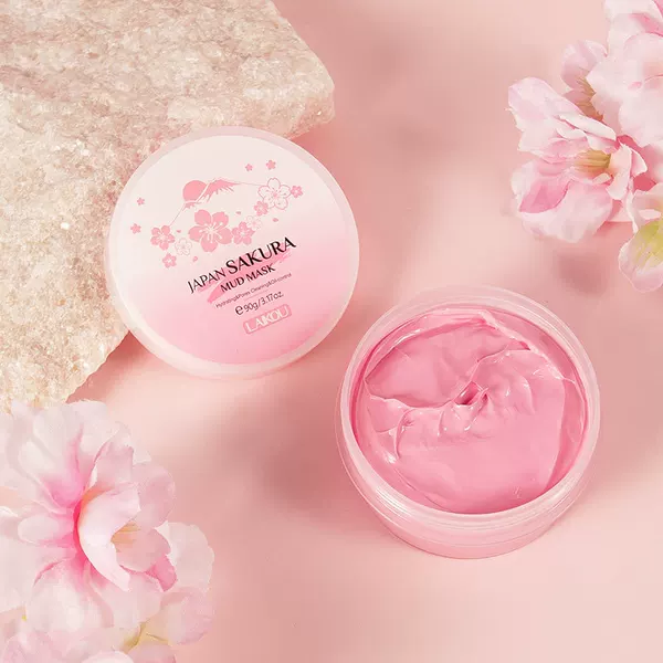 LAIKOU Laiko Cherry Blossom Mud Mask 90g Coating Mud Mask Cleansing Pore Skin Care Moisturizing and Hydrating Cross-border