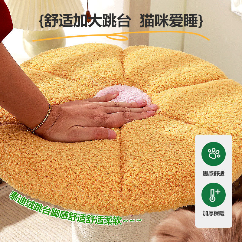 Placa de agarre para gatos resistente al desgaste y sin caspa, nido para gatos, marco de escalada para gatos, columna de garra de gato de sisal integrada, cálido en invierno, productos para gatos grandes