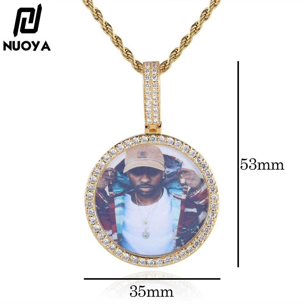 Factory direct new round photo pendant m...