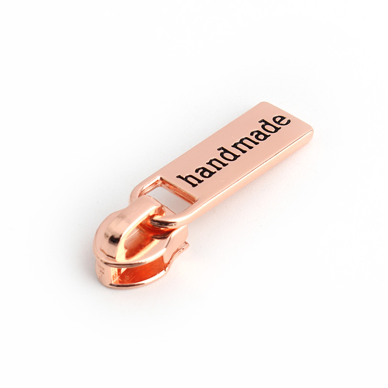 5 # 나일론 풀 헤드 + 문자 풀 탭 로즈 골드