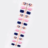 Multicoloured fake nails for manicure, cartoon nail stickers for nails, french style