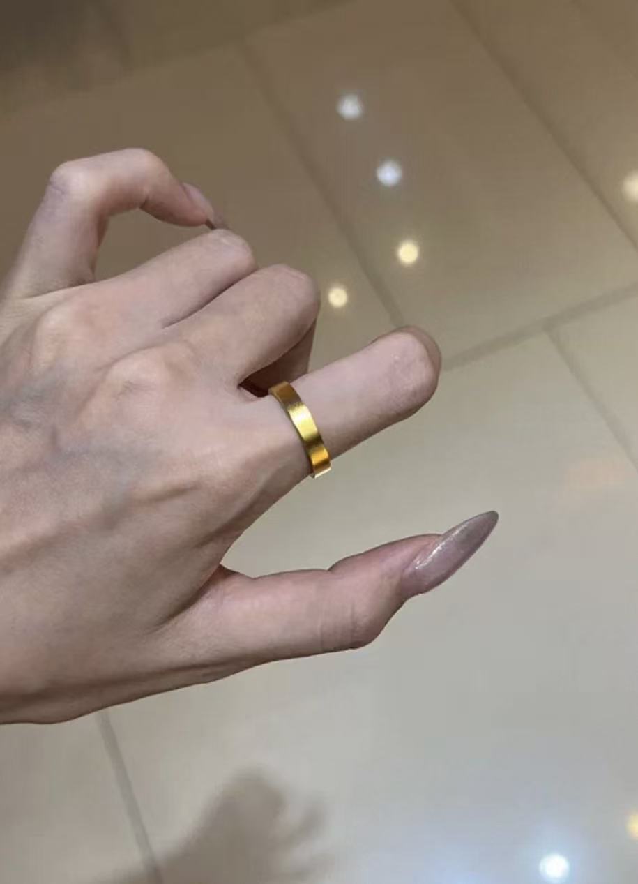 Minimalist Diamond Ring For Women Adjustable Korean Style Design_voghion.com