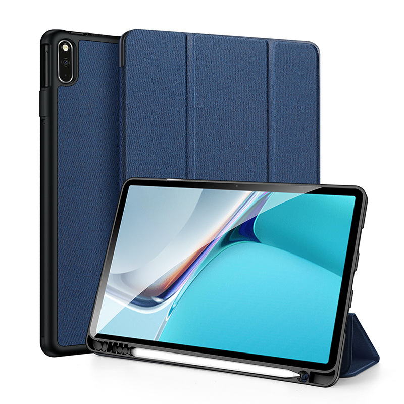 Aplicable a Huawei MatePad 11.5S Funda protectora de panel plano con ranura para bolígrafo Funda protectora anticaídas con tapa abatible empresarial