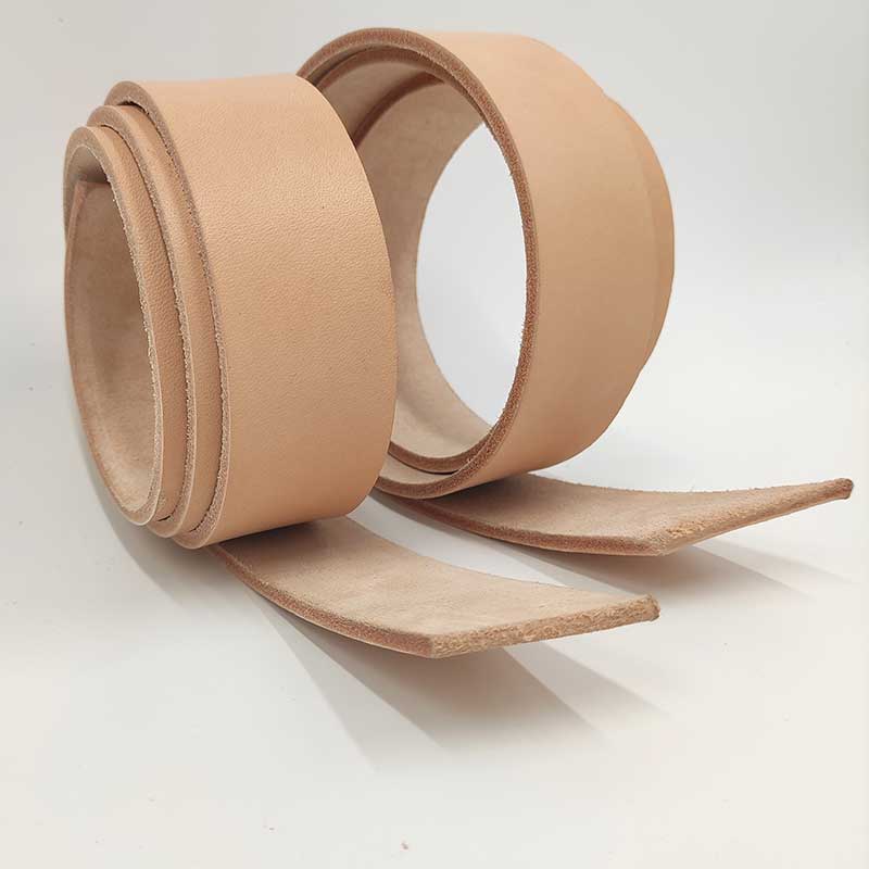 原色植鞣头层纯牛皮腰带条皮带条手工diy包袋肩带皮料3.8