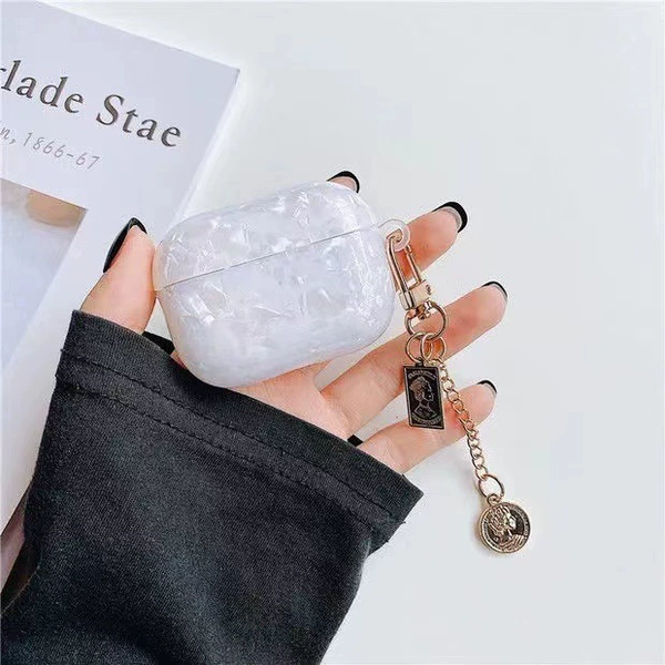 White shell+small round brand ornament