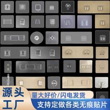 厨房浴室墙壁透明挂钩无痕强力粘钩贴片配件免打孔钉置物钩子收纳
