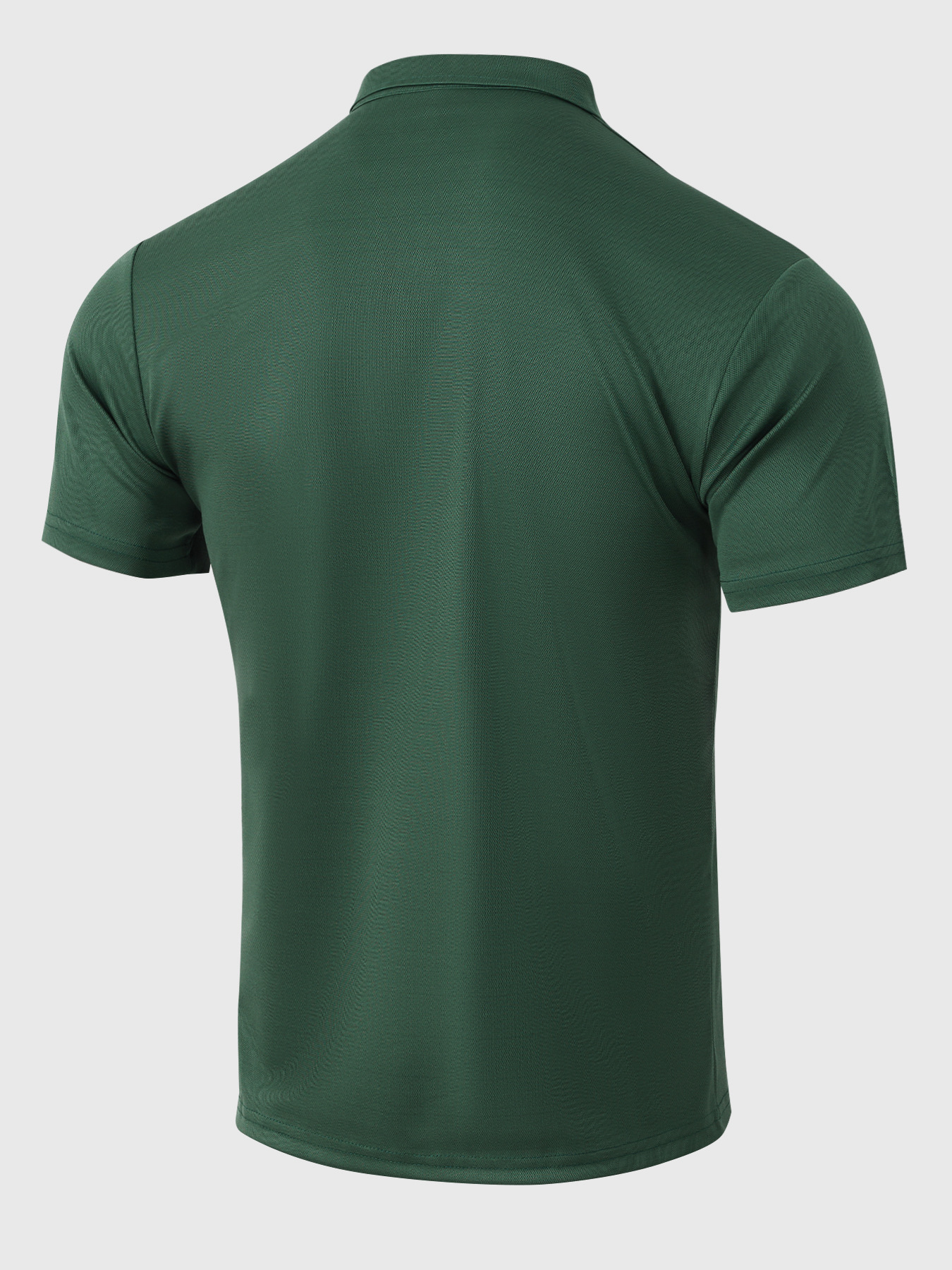 Men's Solid Colour Lapel T-shirt Casual Short Sleeve Summer Top_voghion.com