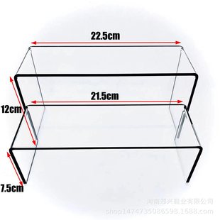 Shoes Display Rack Shoe Store Acrylic Styling Jewelry Rack Combination Organic Shoe Support Transparent Black Edge Thickened Shoe Holer