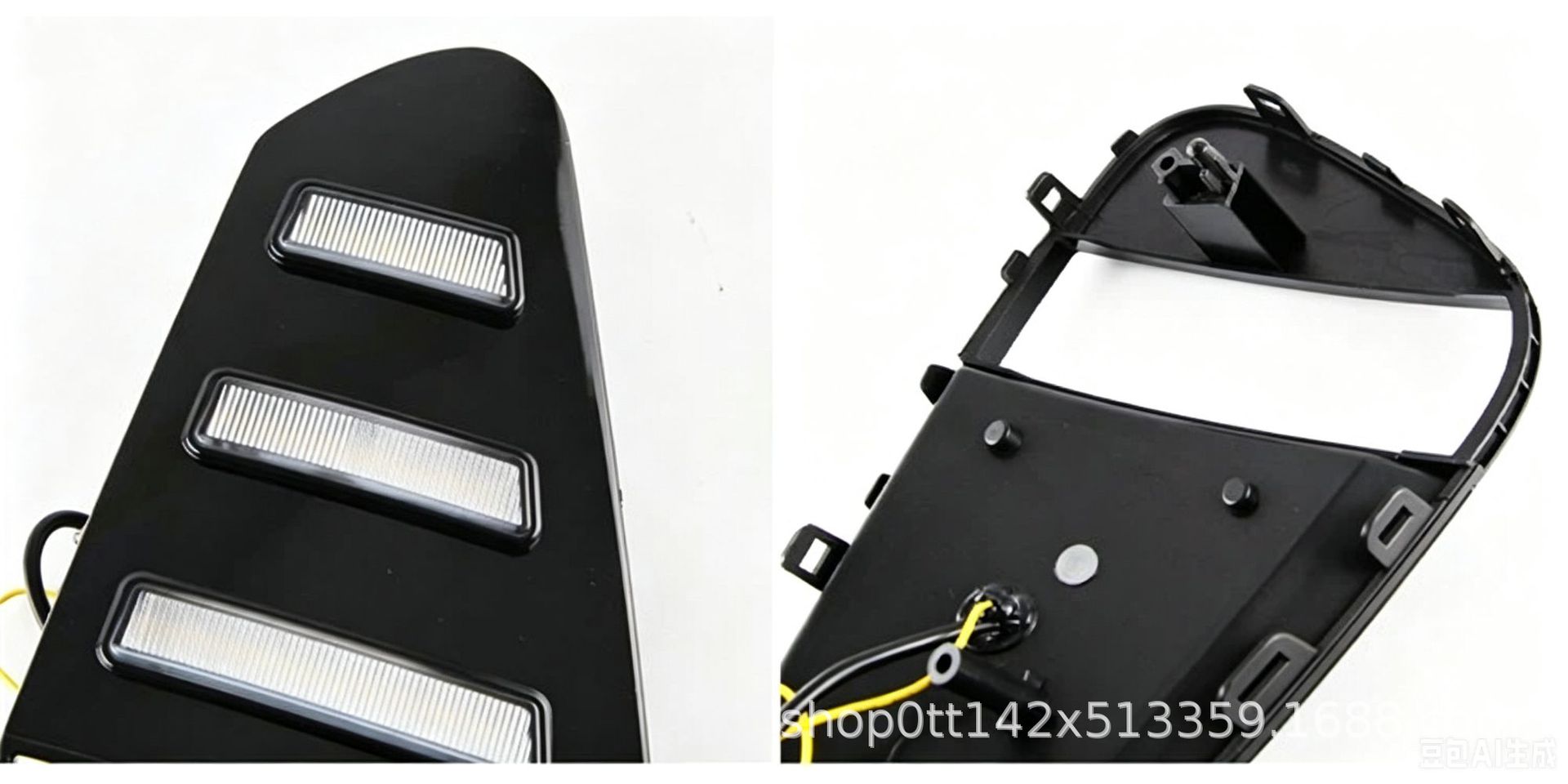 Suitable for Geely 18-21 New Binyue LED Daytime Running Lights, Front Bumper Sequential Turn Signals, Front Fog Lights