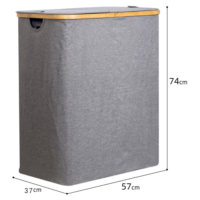 Cesta de lavandería de gran capacidad de inducción compartimiento al aire libre plegable cesta de almacenamiento con bolsa interior cesta de lavandería Venta caliente transfronteriza