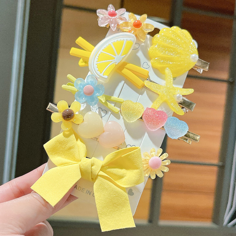 50g Weight Hair Clip Hair Accessories Type 1 Set Quantity Holiday, Daily Occasion Plastic Material Flower, Bow Knot Pattern All Seasons Season Girl'S Gender Cute, Simple Style Style Cute Simple Style Girl'S Flower Bow Knot Plastic Hair Clip 9