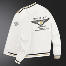 欧货专柜男士夹克衫新款B字母宾利重工刺绣修身外套男装酷奇时尚