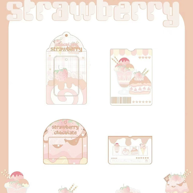 Оптовые поставки оригинальной серии клубничного шоколада, визитница, визитница 3inch для хранения маленьких карточек 6inch открытка