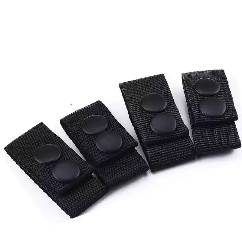 Outdoor Edc Tactical Belt Buckle Fixed Buckle Ring Storage and Organization of Excess Belt Webbing Meson Snap Button Adjustable