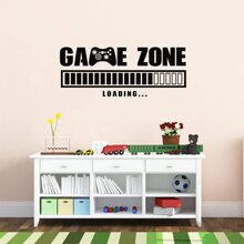 Game Zone Loading新款艺术游戏墙贴 男孩游戏室卧室背景装饰墙贴