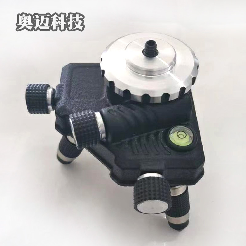 铝合金水平仪基座平移台0.4KG 转接头螺D5/8 方位立体贴墙仪云台