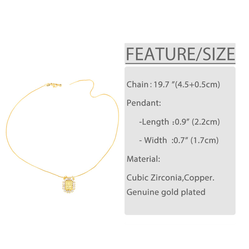 Fashion Religious Character Copper Zircon Necklace display picture 2