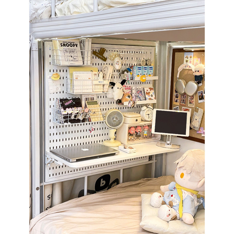 Daxu Xiaoshu Perforated Board Bed, Table, Lower Bunk, Suspended Computer Desk, Dormitory Bedside and End of Bed