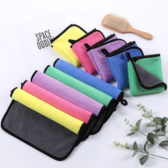 Composite coral velvet car wash towel, absorbent and quick-drying car towel, double-sided kitchen rag for household cleaning