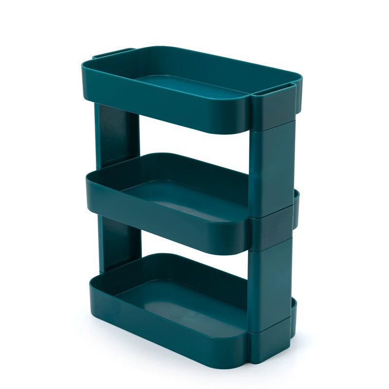 Simple shelf multi -layer home desktop folding creative cosmetics storage rack home office debris storage rack