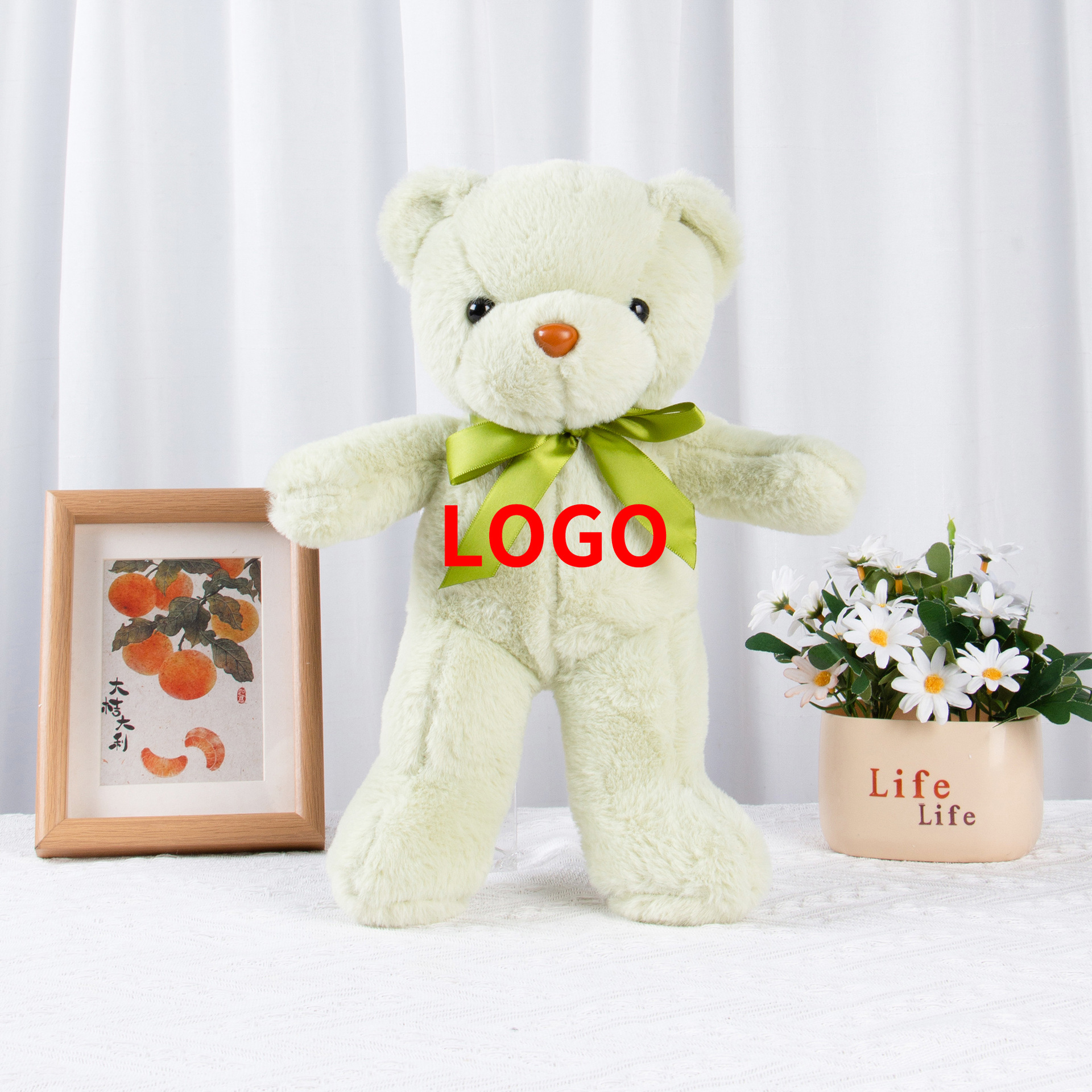 Diez colores osos de peluche juguetes coloridos osos de peluche boda arrojar 8 pulgadas muñecas agarrar muñecas regalos para niños al por mayor