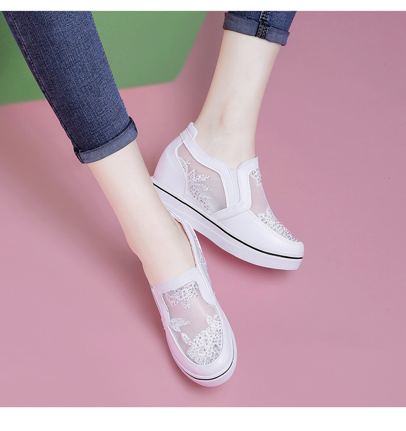 Giày sneaker nữ lưới thoáng khí tăng chiều cao bên trong mùa xuân hè 2024 — JST 9131 trắng [kiểu tăng chiều cao bên trong], ML 6x252 trắng [tăng chiều cao bên trong], ML 6x252 Bạc [tăng chiều cao bên trong], JST 11068 trắng [kiểu tăng chiều cao bên trong] chi tiết 4