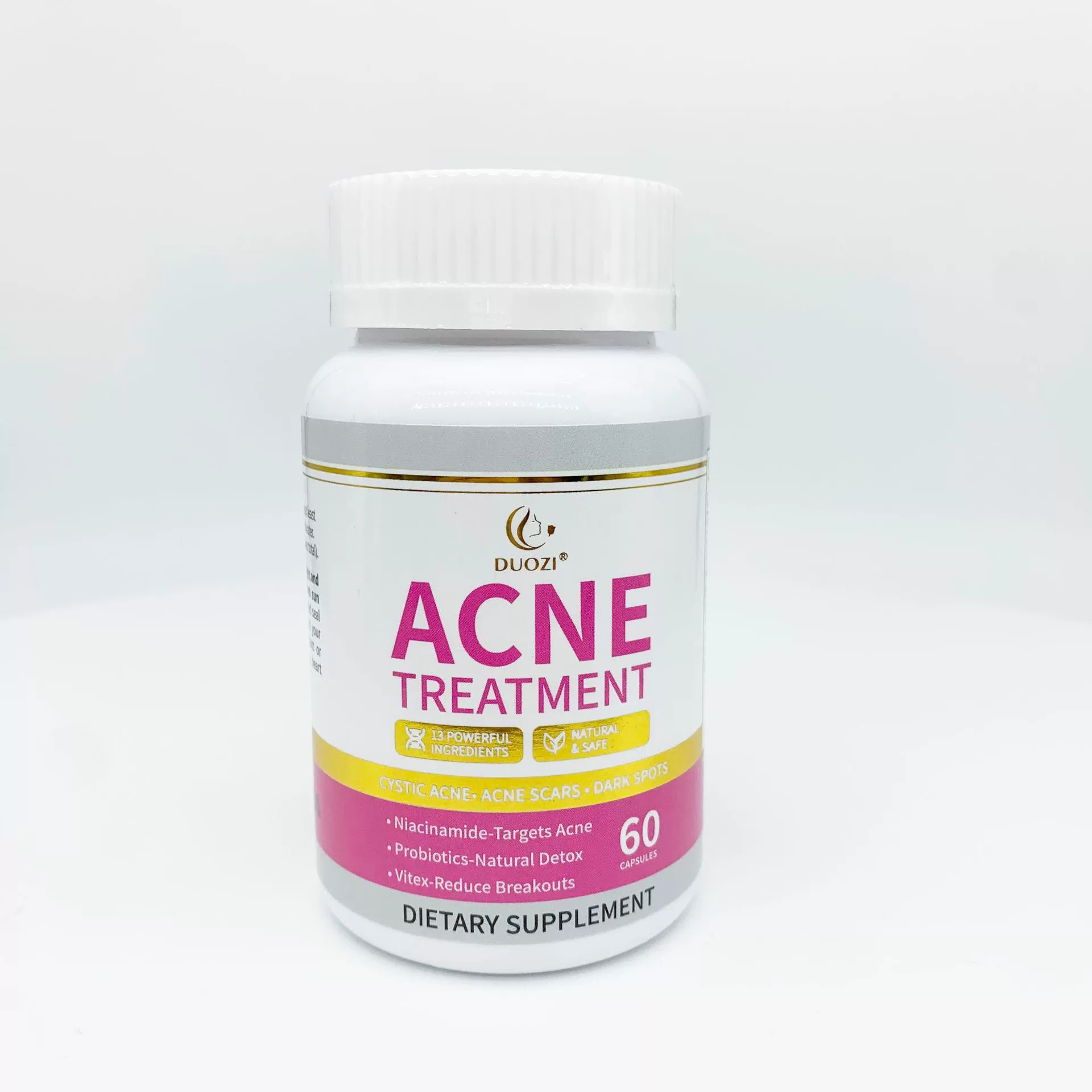 Капсулы от акне для международной торговли, пищевая добавка, натуральное средство от акне, витамины, 60 капсул