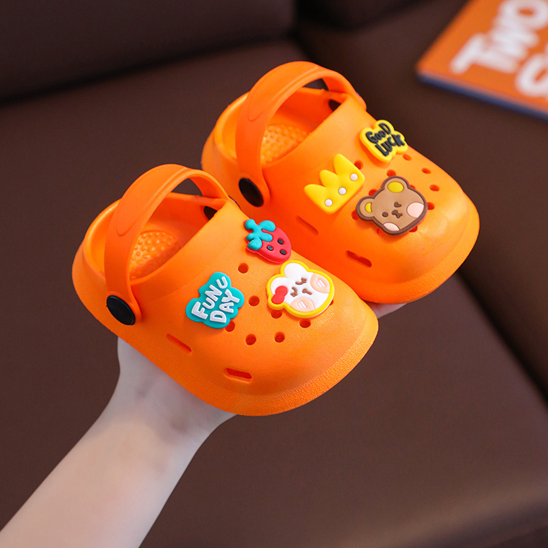 Pantuflas infantiles con punta cerrada, pantuflas de casa para niños con dibujos animados, antideslizantes y de suela blanda, zuecos para bebés 2026 para niñas. image 10