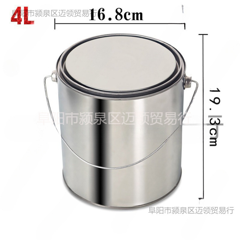铁桶桶油漆桶取样圆桶分装密封带盖桶留样手提罐子铁皮铁罐沥青