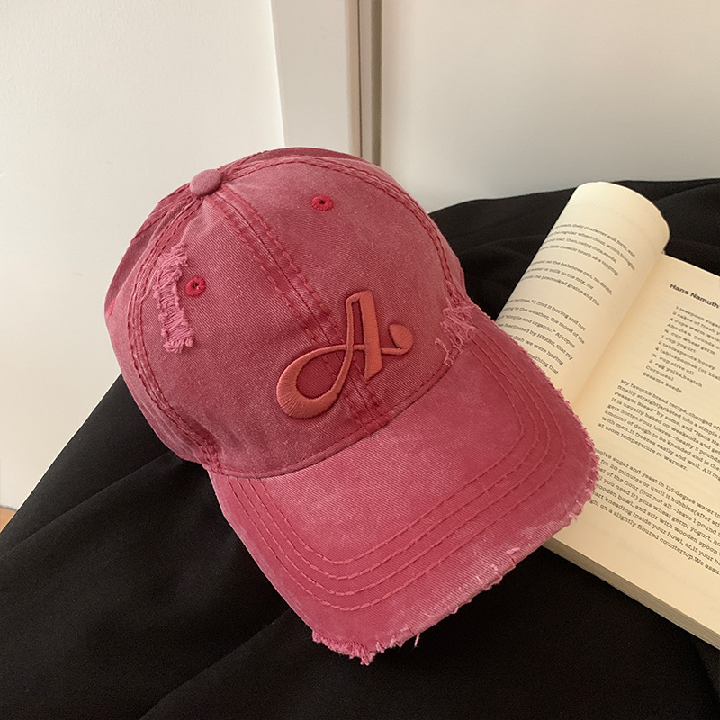 American agujero gorra de béisbol mujer japonesa vaquero retro gorra ancha gorra gor