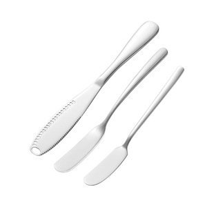 Factory Customized Butter Spatula 304 Stainless Steel Butter Knife Cheese Butter Knife Spread Jam Bread Cheese Knife