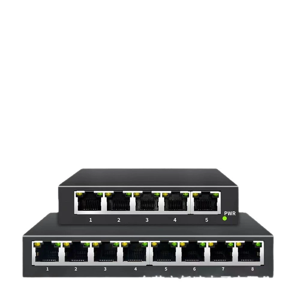 4-портовый сетевой переключатель питания Gigabit мониторинг выделенная одно-по-четыре сетевой переключатель RJ45 хаб сплиттер