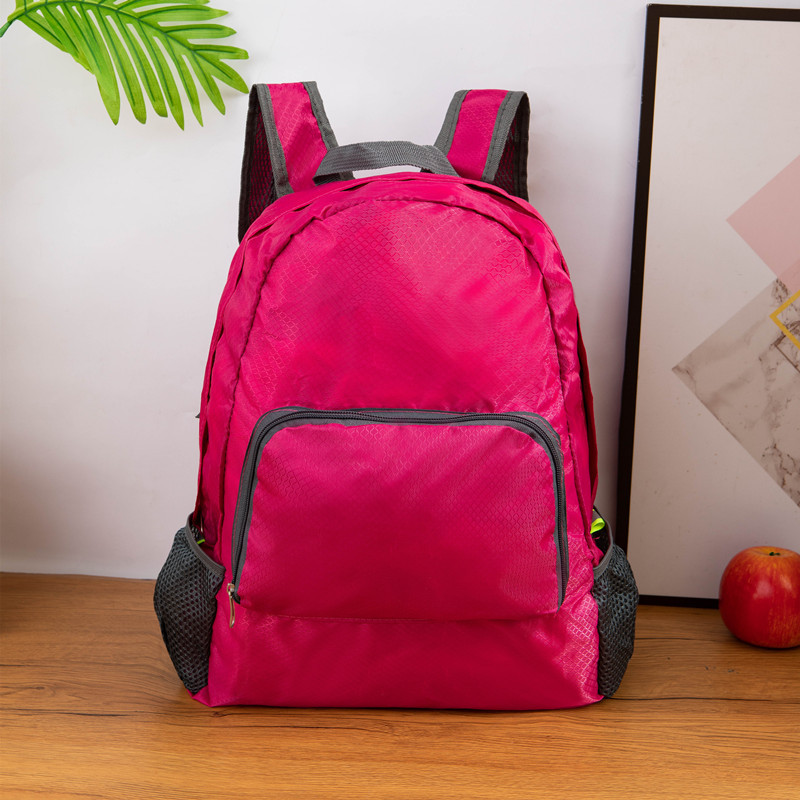 Hot selling folding backpack casual backpack wholesale advertising gift folding backpack outdoor sports hiking bag