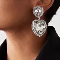 Серебряные серьги из циркония, серебряная игла, европейский стиль, с камнем, образец 925 пробы серебра
