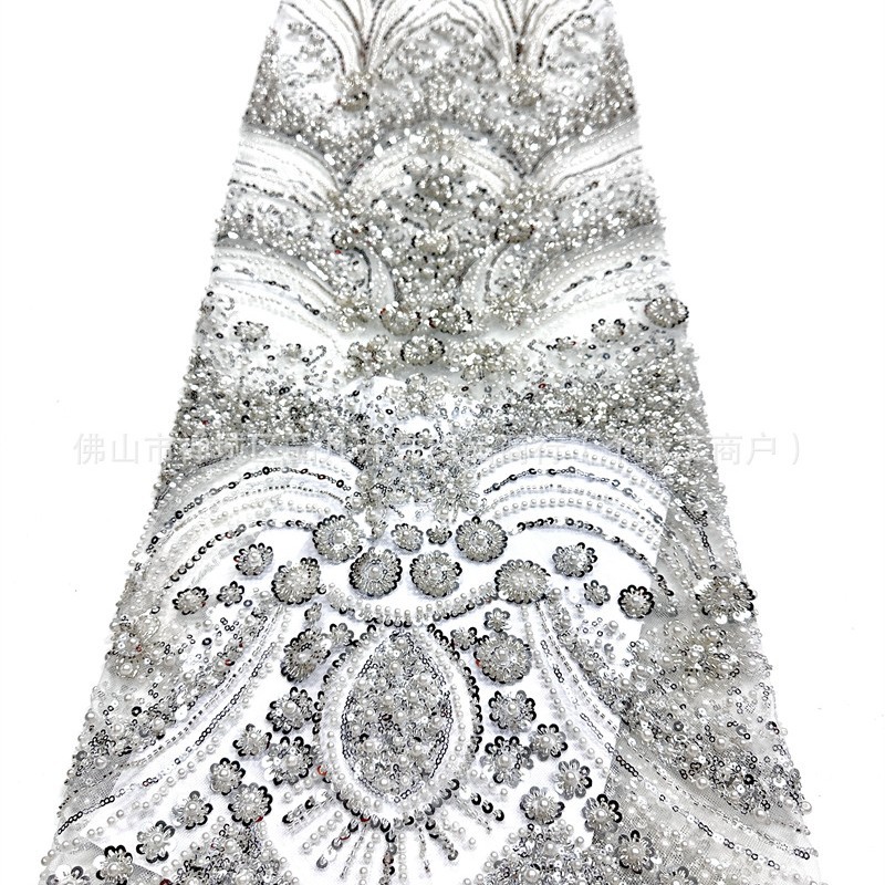 Nuevo vestido de novia de moda vestido de cena de moda tela de perlas brillante comercio exterior transfronterizo al por mayor