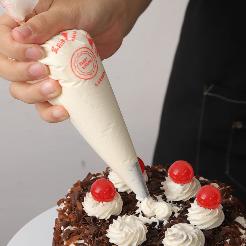 Bolsa de pastelería transparente pequeño mediano grande engrosada bolsa de pastelería desechable pastel de crema pastelería bolsa de boquilla 100 piezas