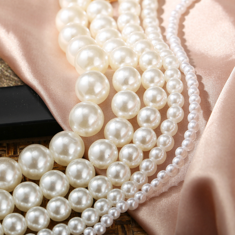 Elegant Geometric Artificial Pearl Beaded Women's Necklace display picture 7