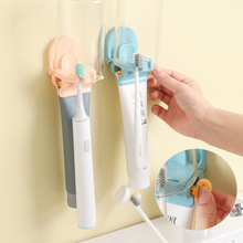 牙刷置物架牙膏擠壓器套裝壁掛式免打孔擠牙膏神器手動家用創意