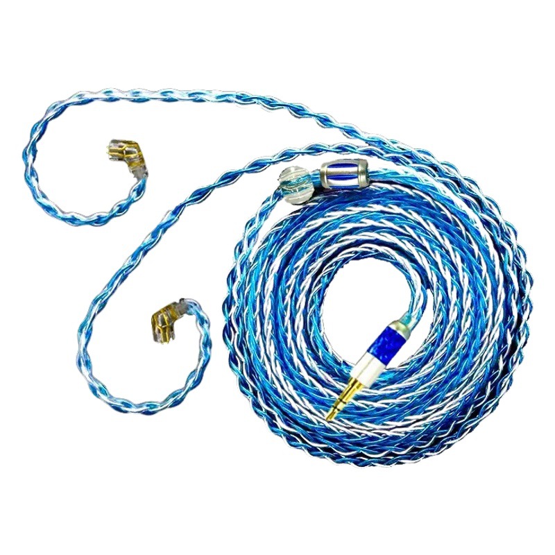 ND 16-Strand plateado cable auricular Cable de actualización 3,5 cable de audio 4,4 Cable de equilibrio enchufe 0,75/0,78/2,5