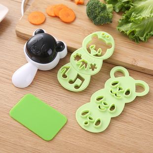 Super Cute Panda Rice Ball Mold Rice Shaping Tool DIY Sushi Seaweed Smiling Panda Rice Ball Mold