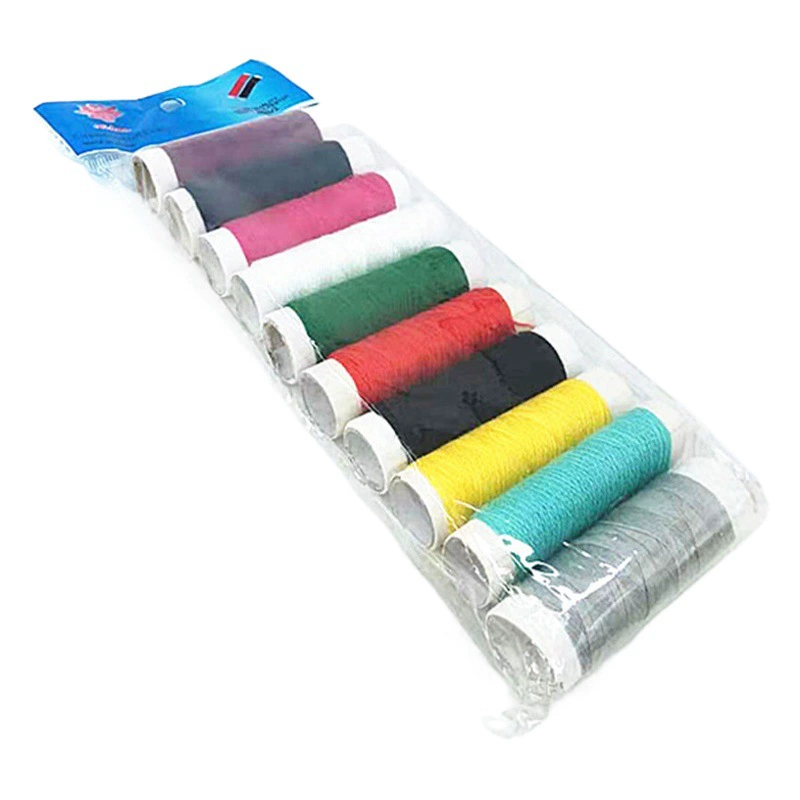 Набор из десяти ниток, десять цветов ниток, швейные нитки, четыре больших мотка ниток для шитья, оптом за два юаня.