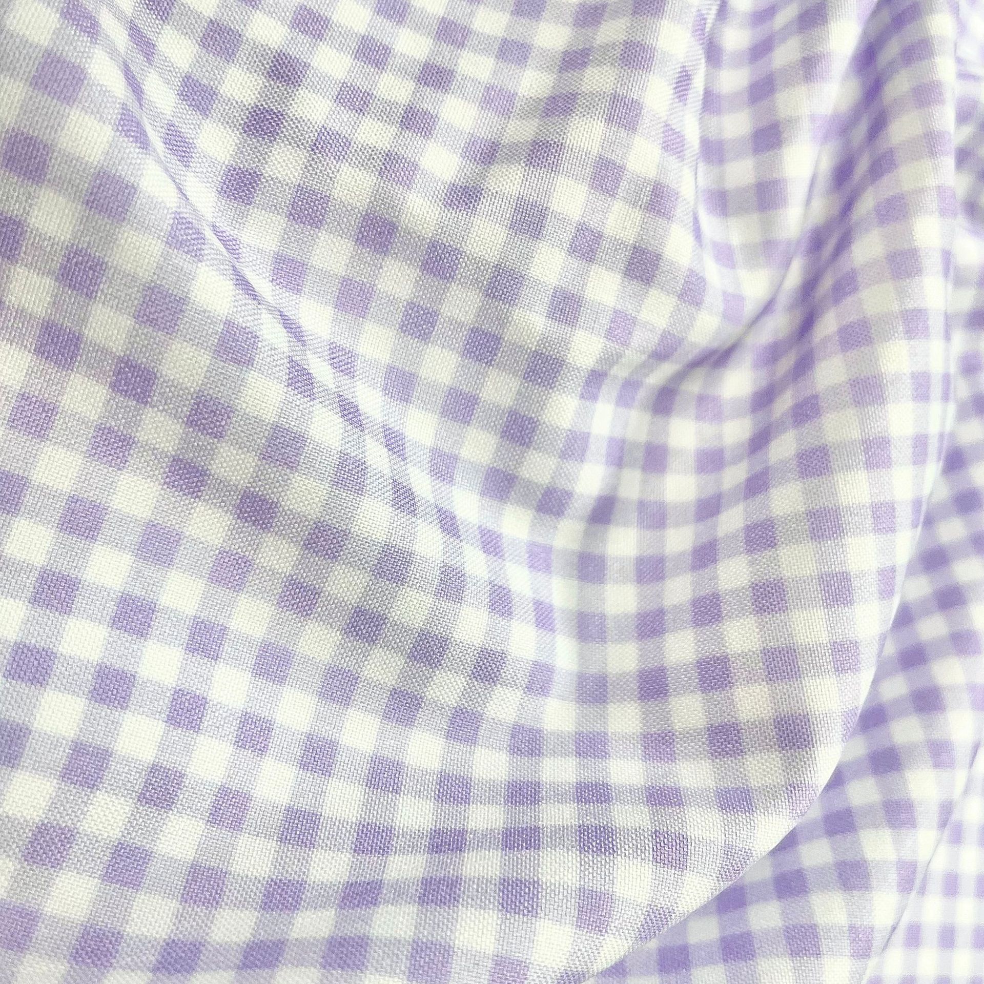 Tejido de poliéster a cuadrícula 100D cuatro lados 3mm tela de impresión a cuadrícula primavera y verano vestido de tela de camisa de poliéster