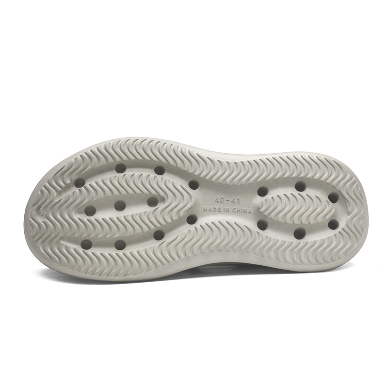 Una pieza de sandalias de cabello para hombre, ropa exterior de verano, sandalias y zapatillas deportivas para conductor, zapatos de playa de doble uso para hombre