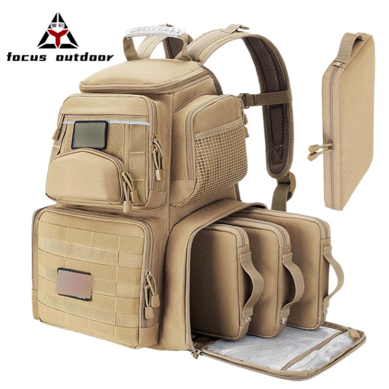 Mochila de montaña deportiva personalizada al aire libre Mochila táctica de pesca de transporte multicapa Mochila al aire libre