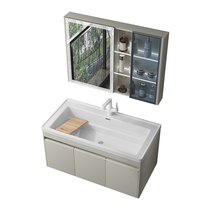 lavabo cerámica integral lavabo con tablero de fricción lavabo doméstico lavabo de acero inoxidable gabinete de lavabo