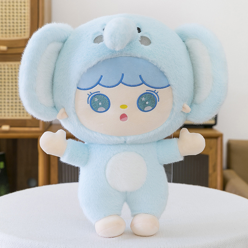 新型の毛の長いウサギのぬいぐるみのおもちゃのかわいい大きい耳のウサギの公仔のベッドの上のソファーは件の越境の対外貿易を並べます。|undefined